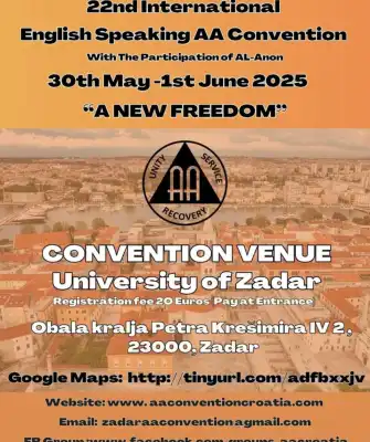 22nd International English Speaking AA Convention Croatia