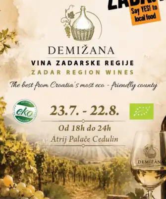 A DEMIJOHN OF ZADAR REGION'S WINES
