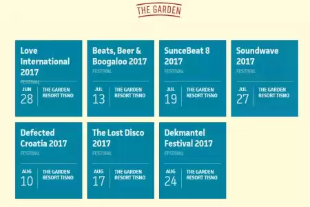 Complete list of Garden Festival 2017 events in Tisno Croatia